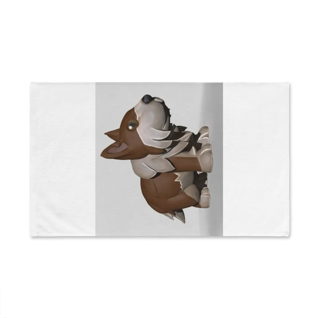 Brown Dog Hand Towel