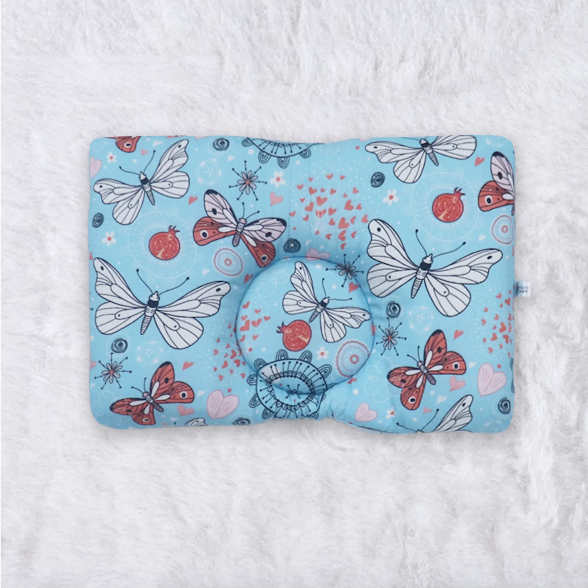 Butterfly Blue Feeding and Head Shaping Pillow- Combo Set