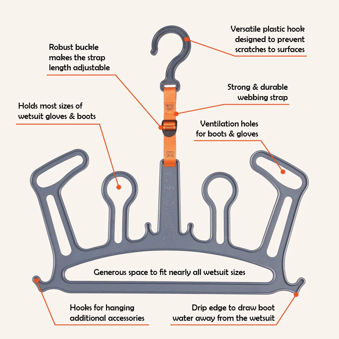 C-Monsta Wetsuit Hanger V2 - Grey