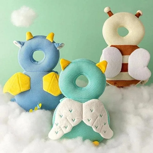 Cartoon-Themed Baby Head Protector Pillow | Soft PP Cotton Backpack Cushion for Toddlers 1-3 Years