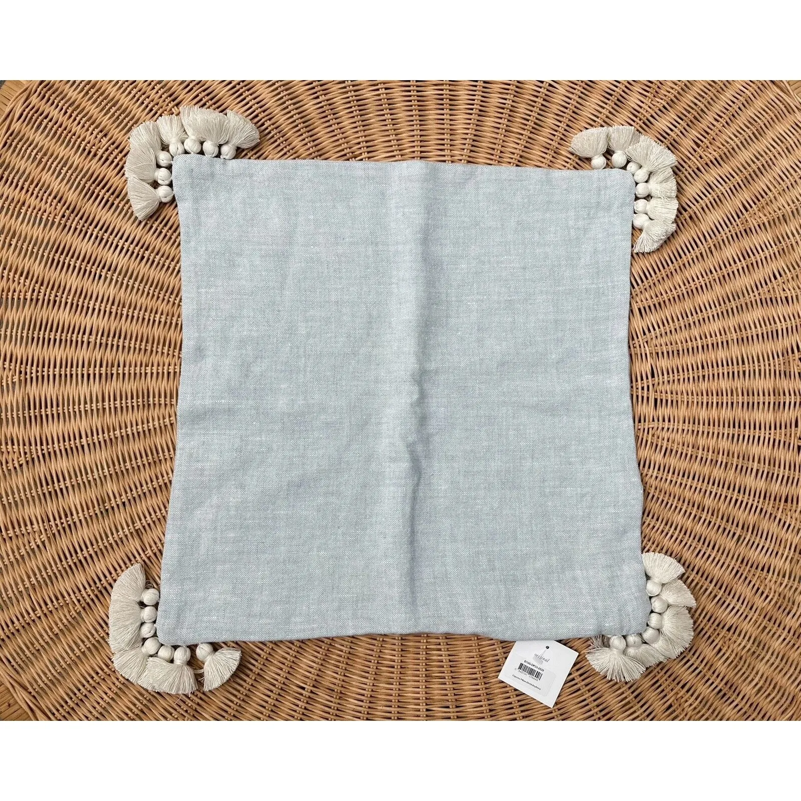 Cayucos Pillow Cover-Chambray/Ivory