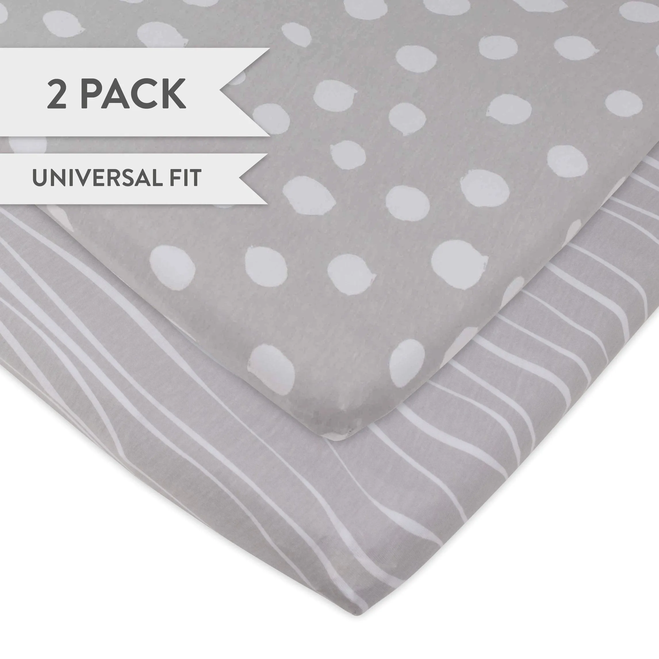 Changing Pad Cover | Cradle Sheet Set - Grey & White Abstract