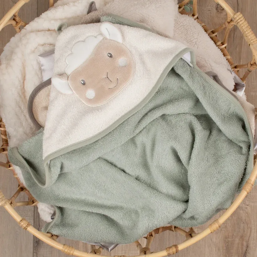 Character Hooded Towel - Farmyard Lamb