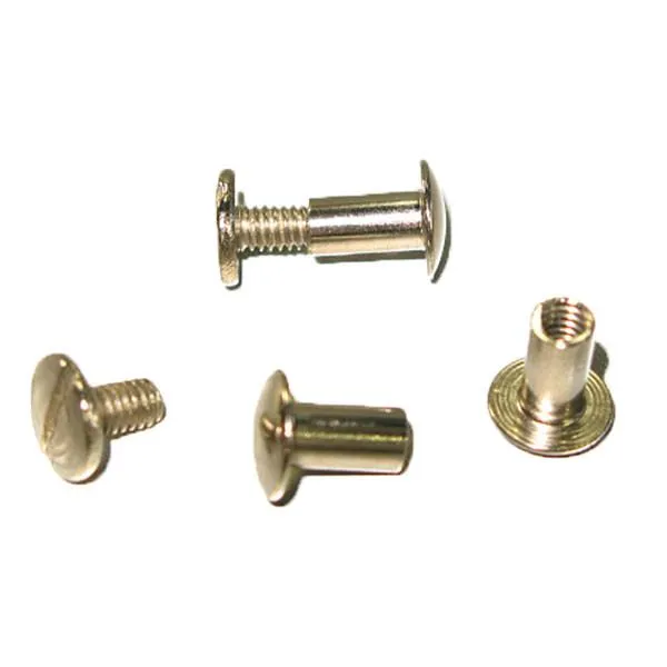 Chicago Screw Posts 3/8" Heavy Duty Nickel Plated