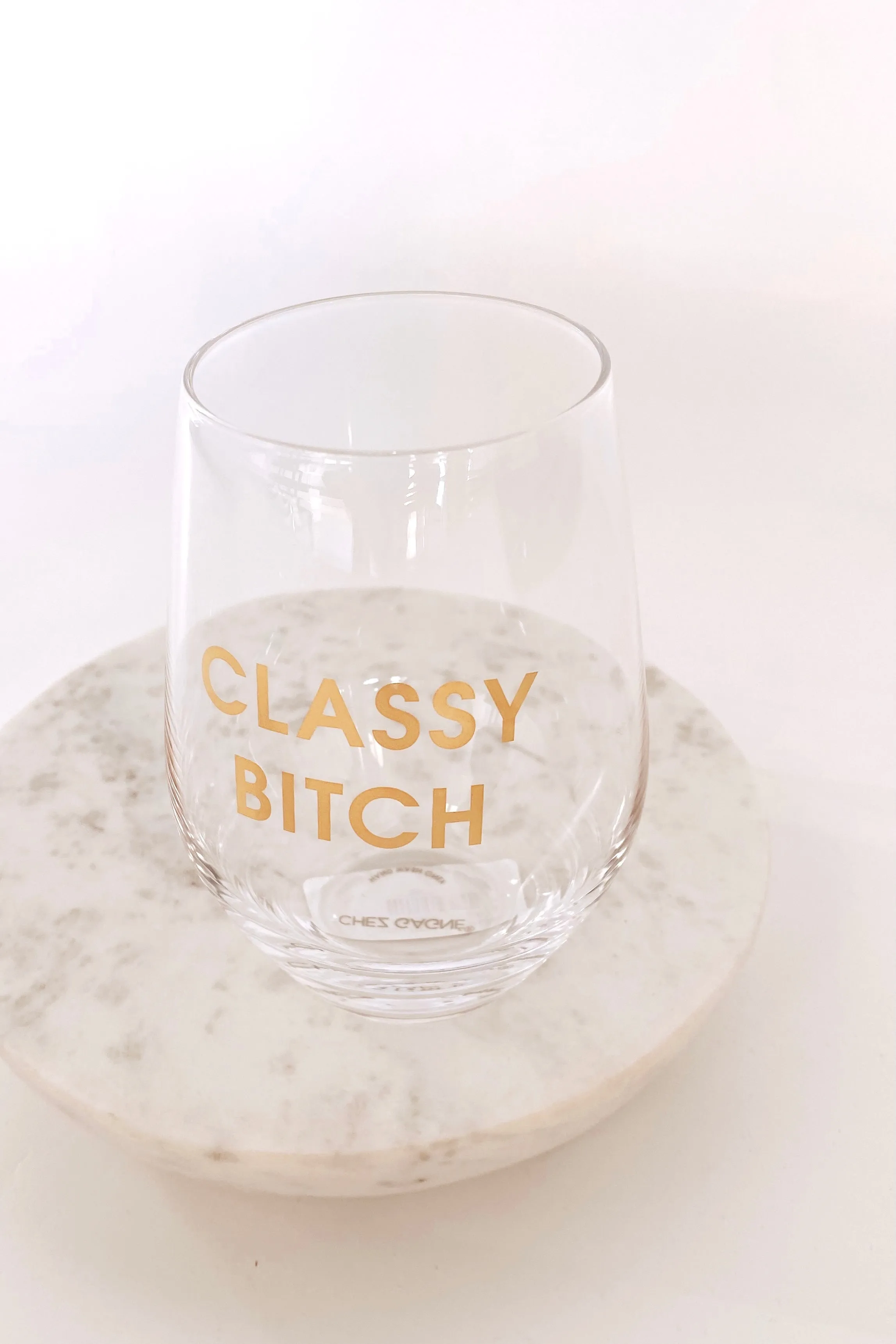 Classy Bitch Wine Glass