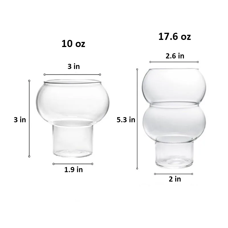 Clear Droplet Cocktail Glass