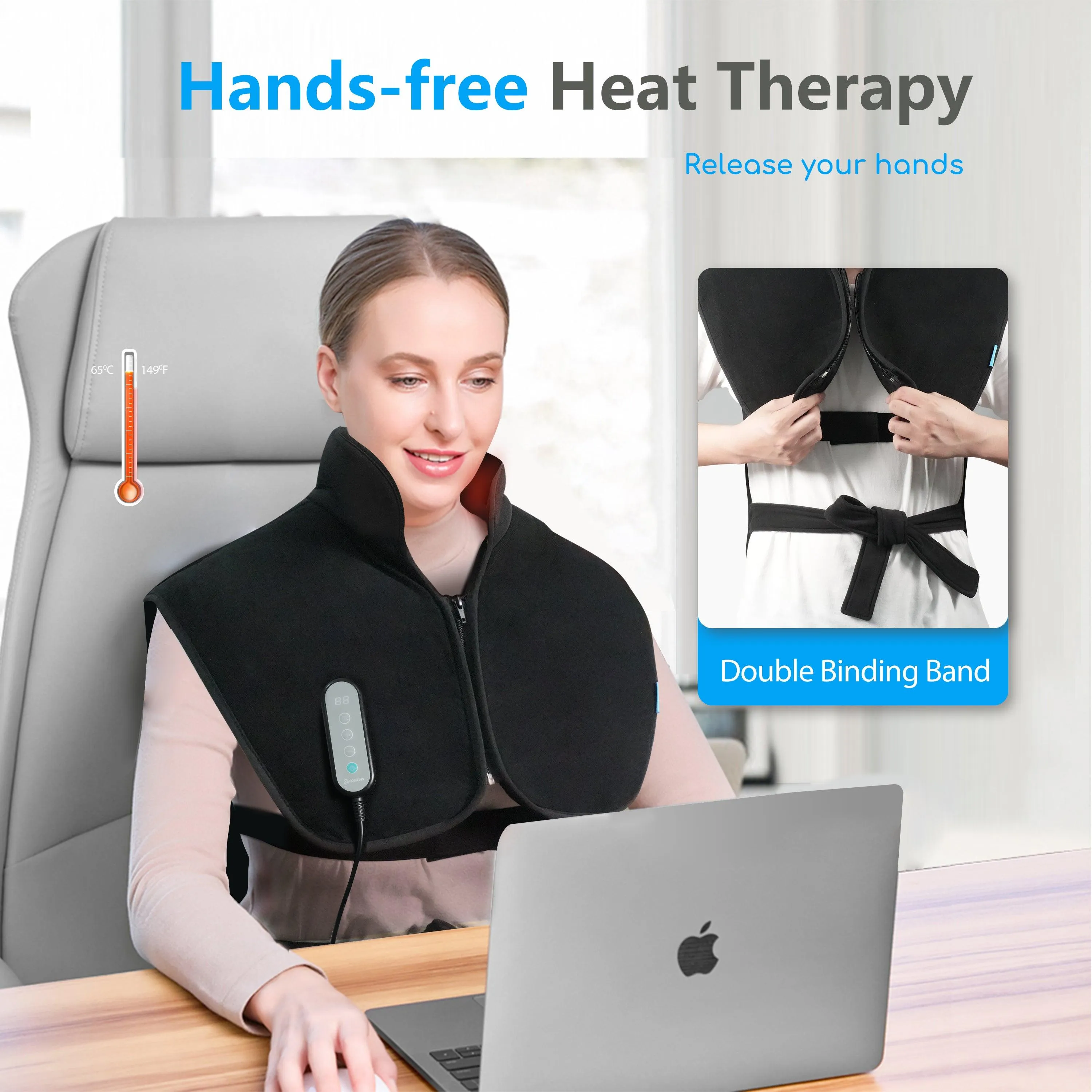 Comfier Fast Wearable Heating Pad for Neck and Shoulder --6212