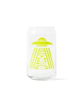 Communion Vessel Beer Can Glass - lime green