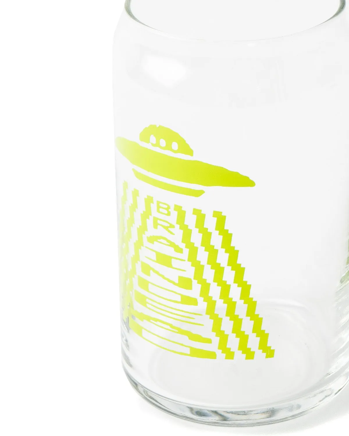 Communion Vessel Beer Can Glass - lime green