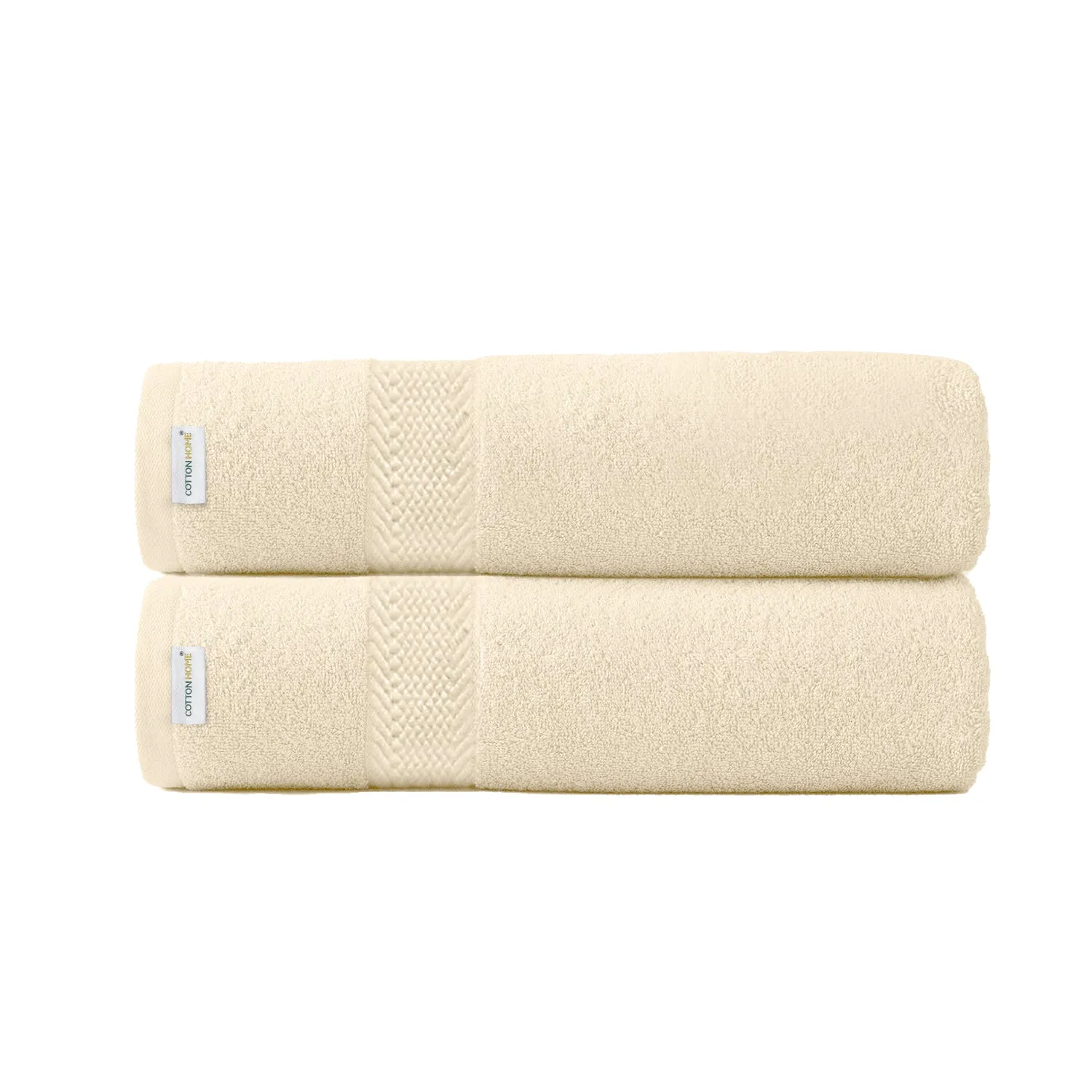 Cotton Bath Towel Pack of 2 Soft Feel, Quick Dry, Highly Absorbent Durable Towels