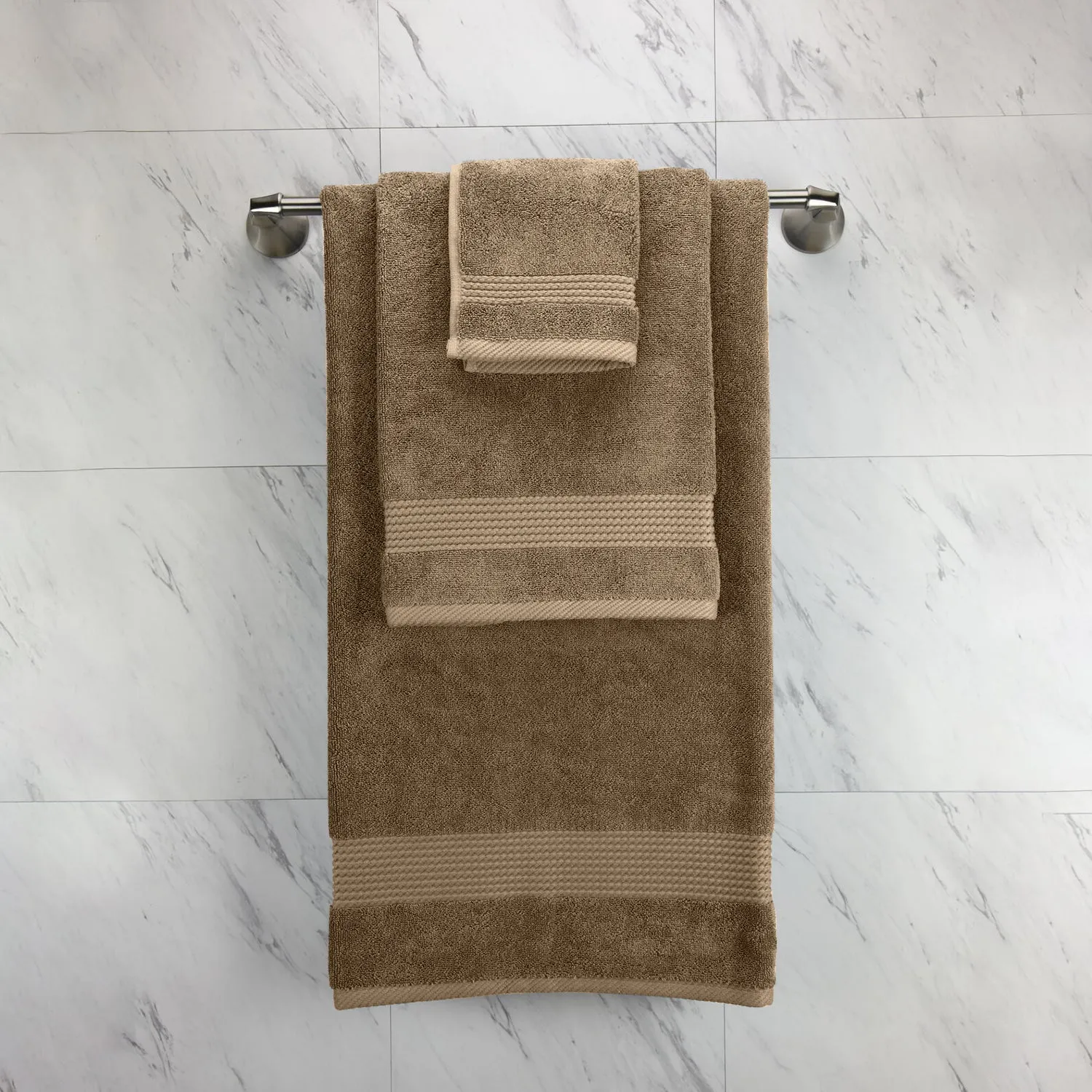 Cotton Home Ultimate Towel Collection - 6 Piece Bundle Brown