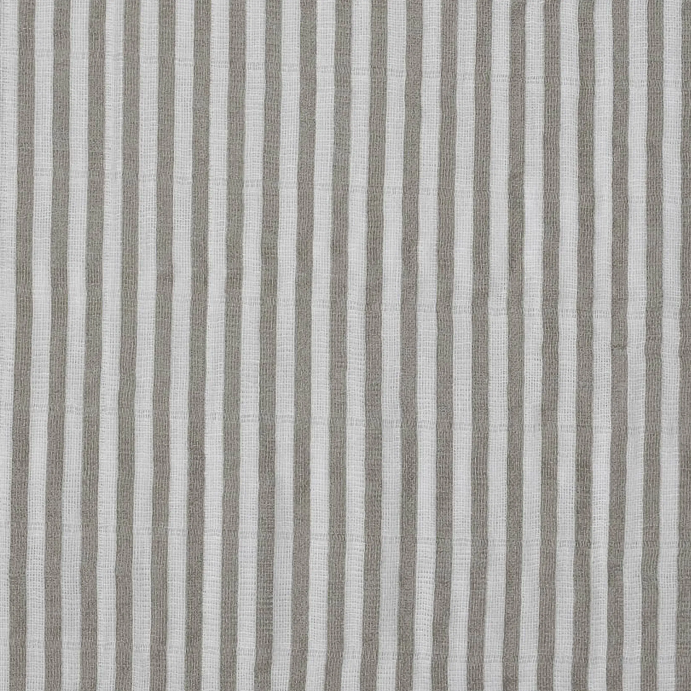 Cotton Muslin Crib Sheet - Grey Stripe