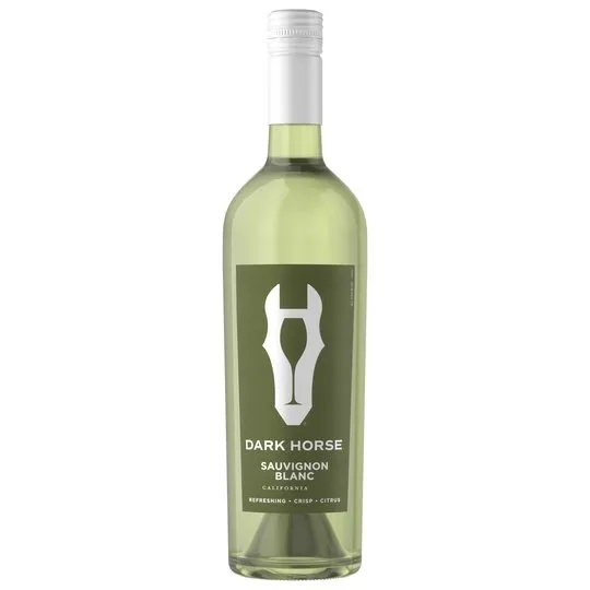 Dark Horse Sauvignon Blanc White Wine, California, 750ml Glass Bottle