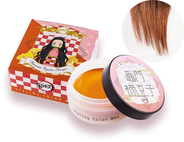 Demon Slayer Colored Hair Wax: Kamado Nezuko Orange