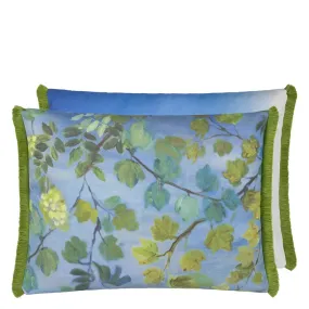 Designers Guild Giardino Segreto Cornflower Outdoor Decorative Pillow Pillow