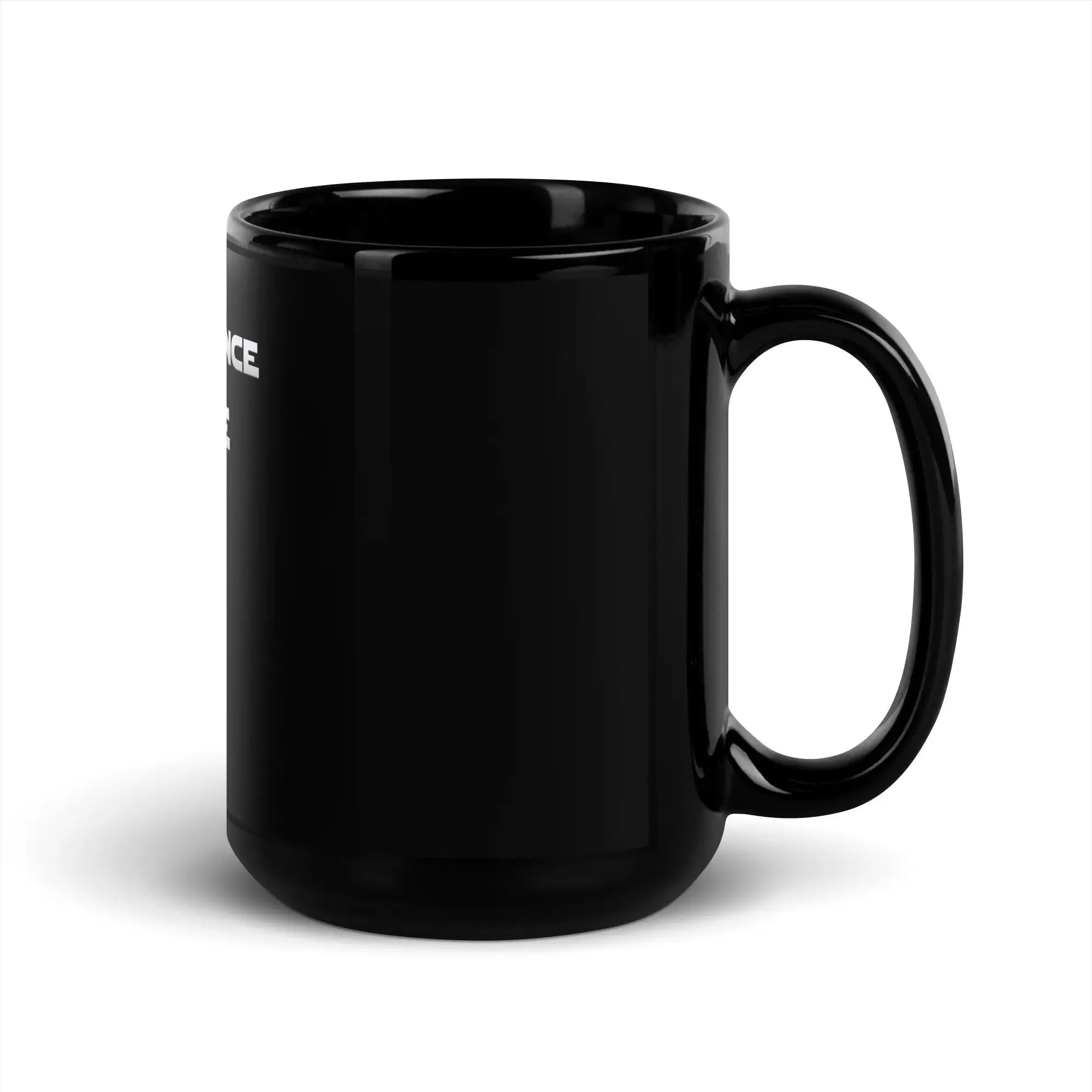 Disturbance In The Force Black Glossy Mug