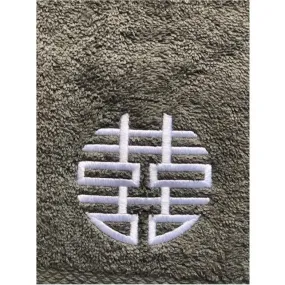 Double Happiness Hand Towel by Zest of Asia, Grey