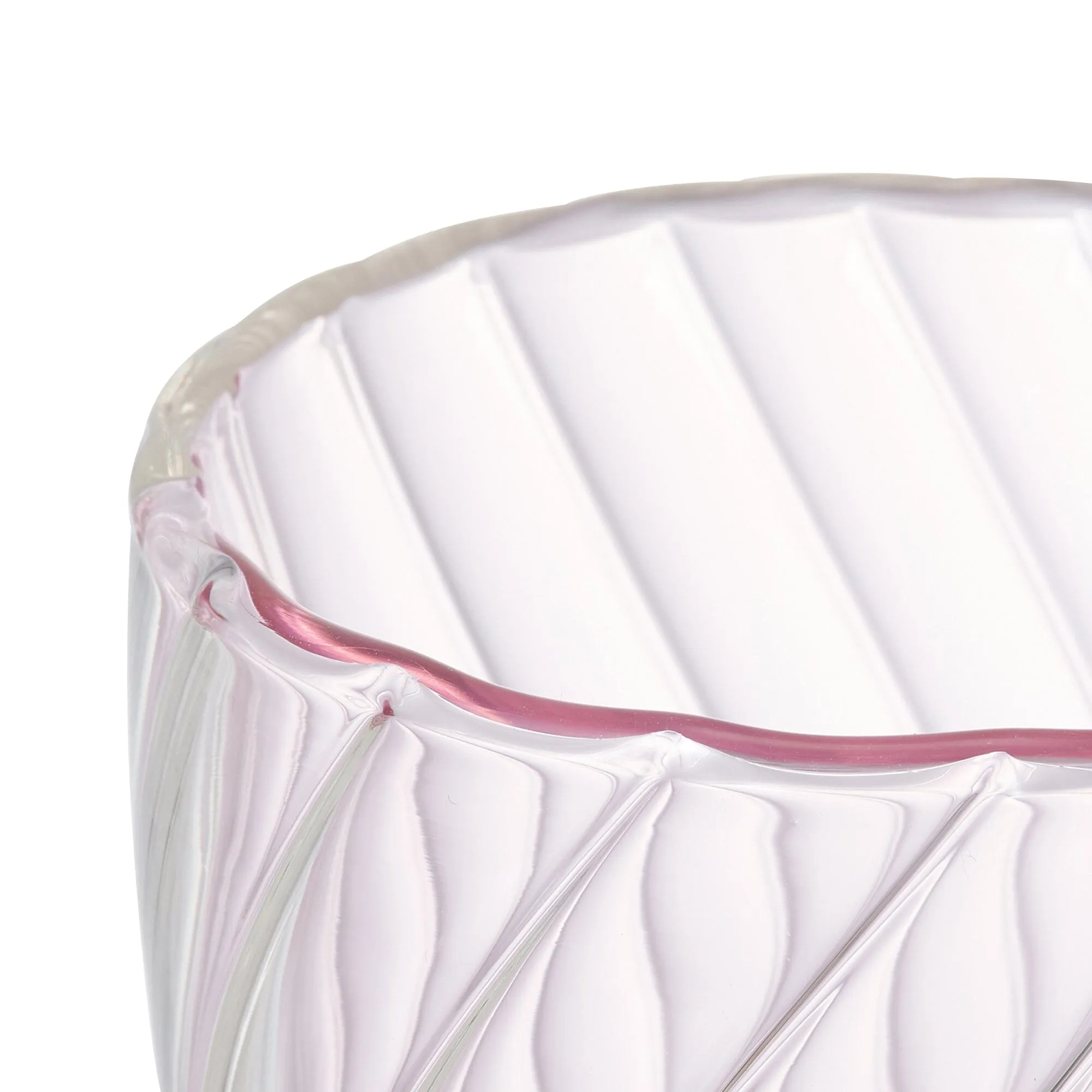 Double Wall Glass Mug With Cupcover  Pink