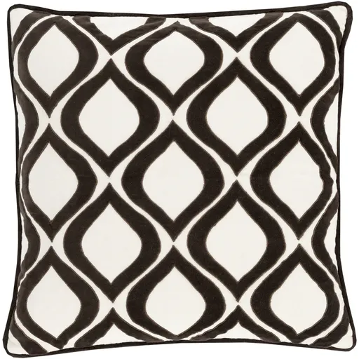 Dover Toss Pillow BLACK/IVORY