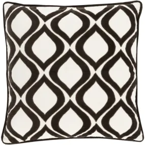 Dover Toss Pillow BLACK/IVORY