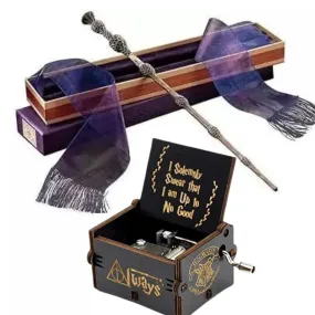 Dumbledore Harry Potter Magic Wand with Harry Potter black music box