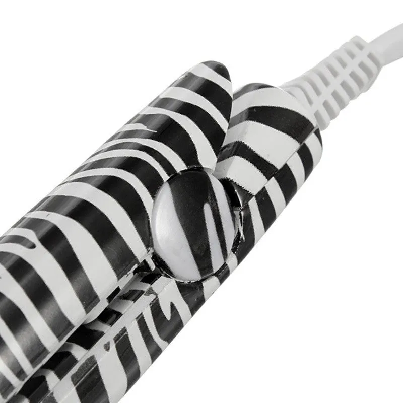 Electronic New Professional Hairstyling Mini Portable Ceramic Flat Zebra Hair Straightener Irons Styling Tools