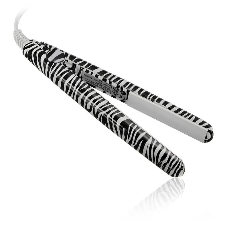 Electronic New Professional Hairstyling Mini Portable Ceramic Flat Zebra Hair Straightener Irons Styling Tools