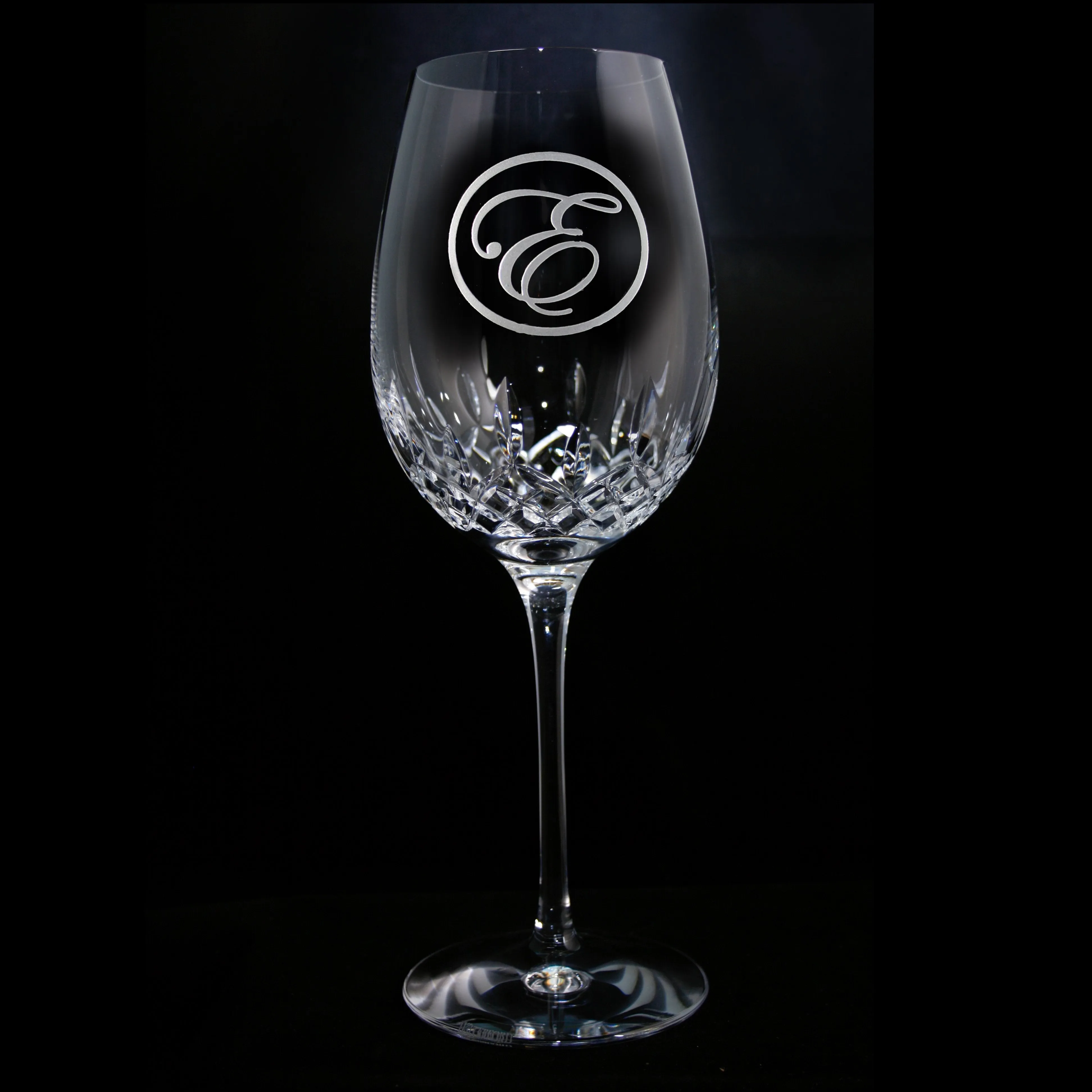 Engraved Waterford Wine Glass