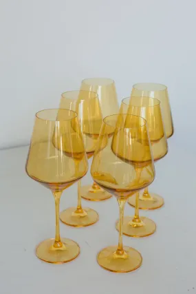 Estelle Colored Wine Stemware {Yellow}_Bundle