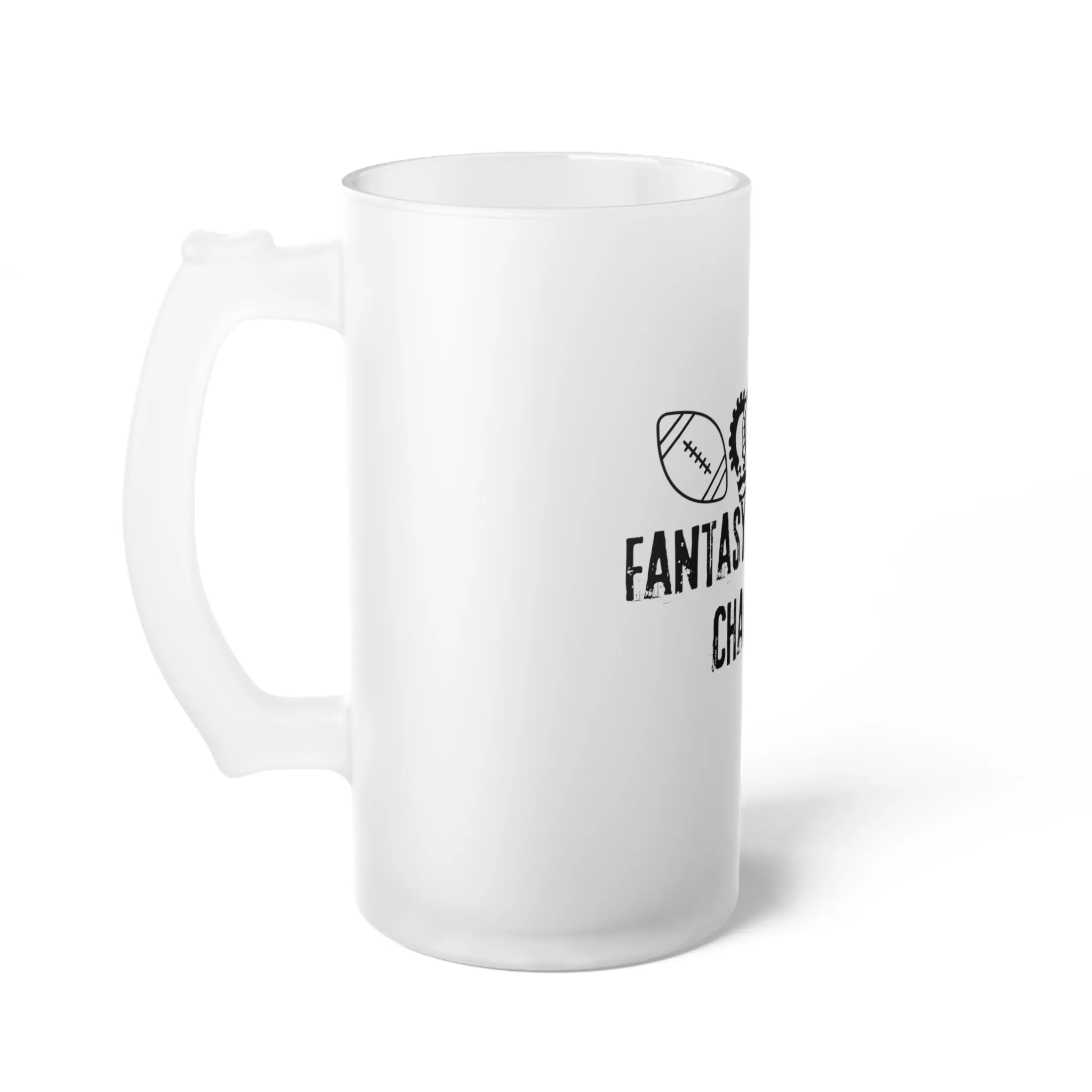 Fantasy Football, Football, Sports, Championship, Play Offs Frosted Glass Beer Mug