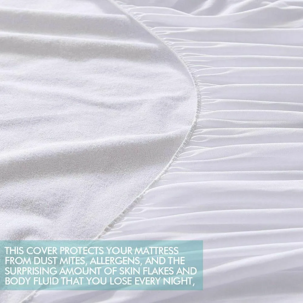 Fitted Waterproof Bed Mattress Protectors Covers Double