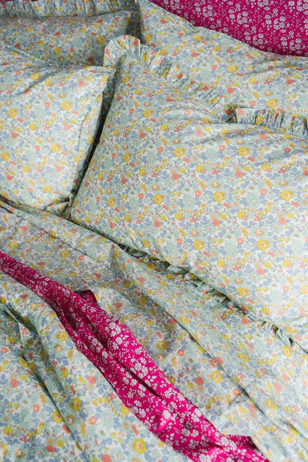 Flat Top Sheet Made With Liberty Fabric BETSY SAGE