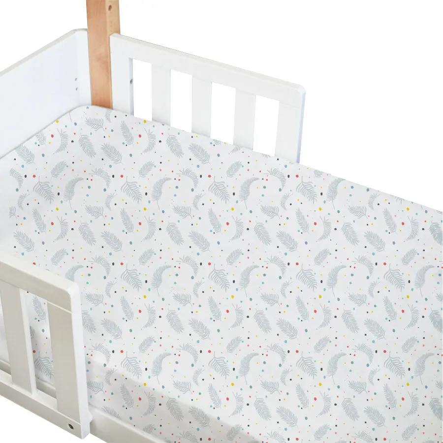 [FOC Assembly] (1 Yr Warranty) Babyhood Riya Cot 5-in-1 White/Beech   Breathe Eze Tm Standard Cot Mattress (Bundle)