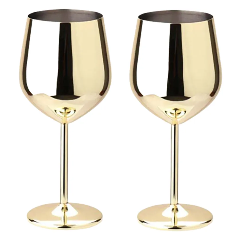 Funki Buys | Glasses | Champagne Flute 2 Pcs Set | Stainless Steel Cup