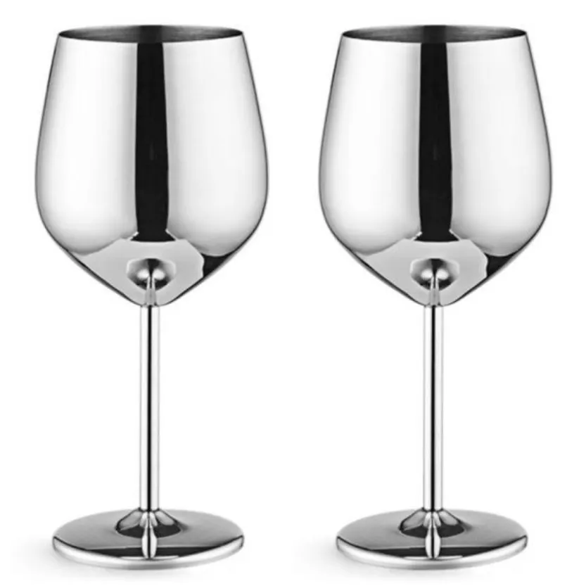 Funki Buys | Glasses | Champagne Flute 2 Pcs Set | Stainless Steel Cup