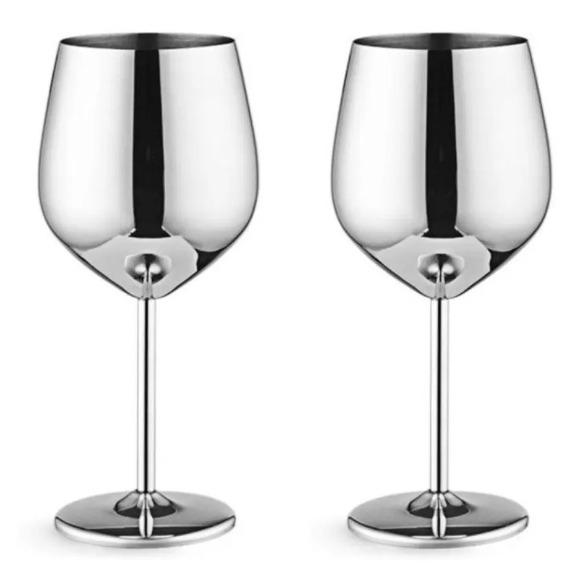 Funki Buys | Glasses | Champagne Flute 2 Pcs Set | Stainless Steel Cup