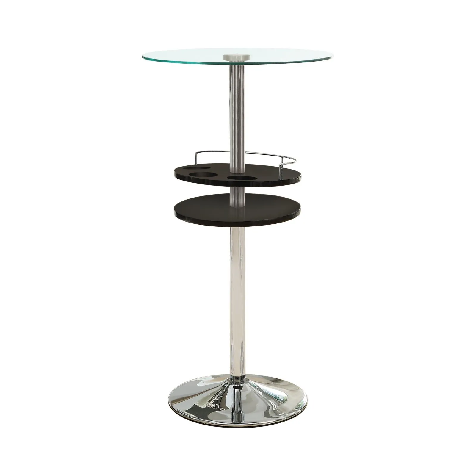 G120715 Contemporary Black Bar Table