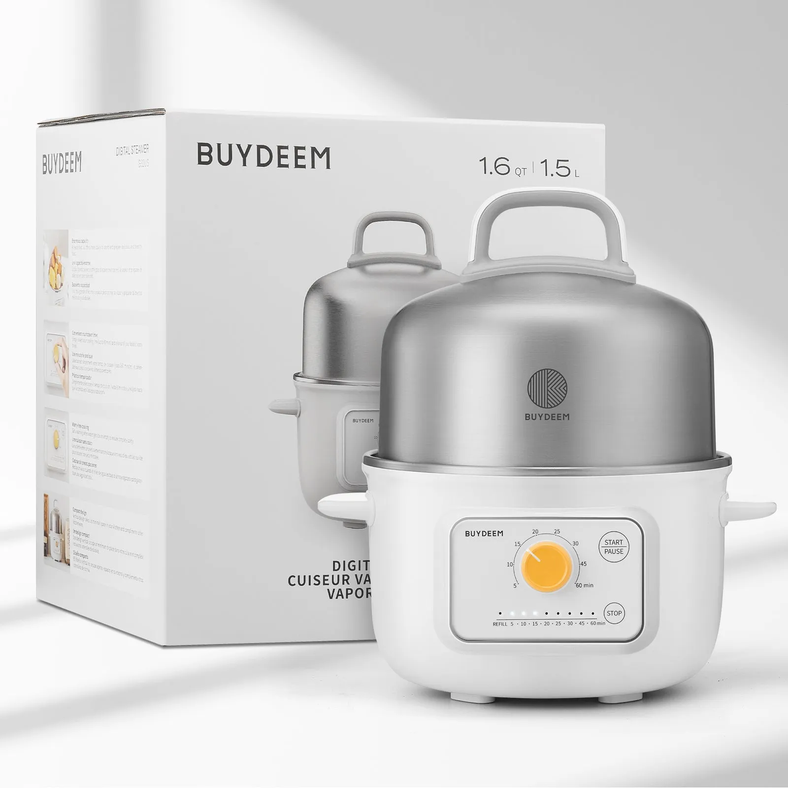 G32 Mini Electric Food Steamer with Ceramic Lunch Box - Bundle Offer