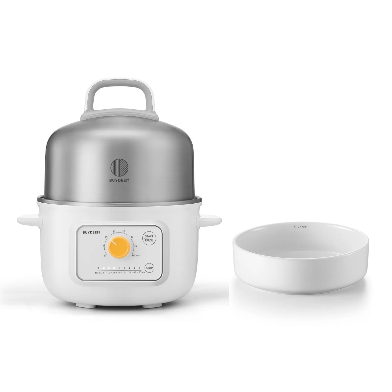 G32 Mini Electric Food Steamer with Ceramic Steaming Plate - Bundle Offer