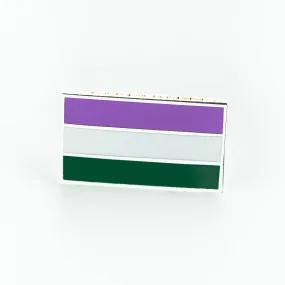 Genderqueer Pride Flag Enamel Pin