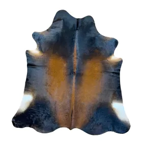 Genuine Cowhide Rugs - Brown and Black 0006