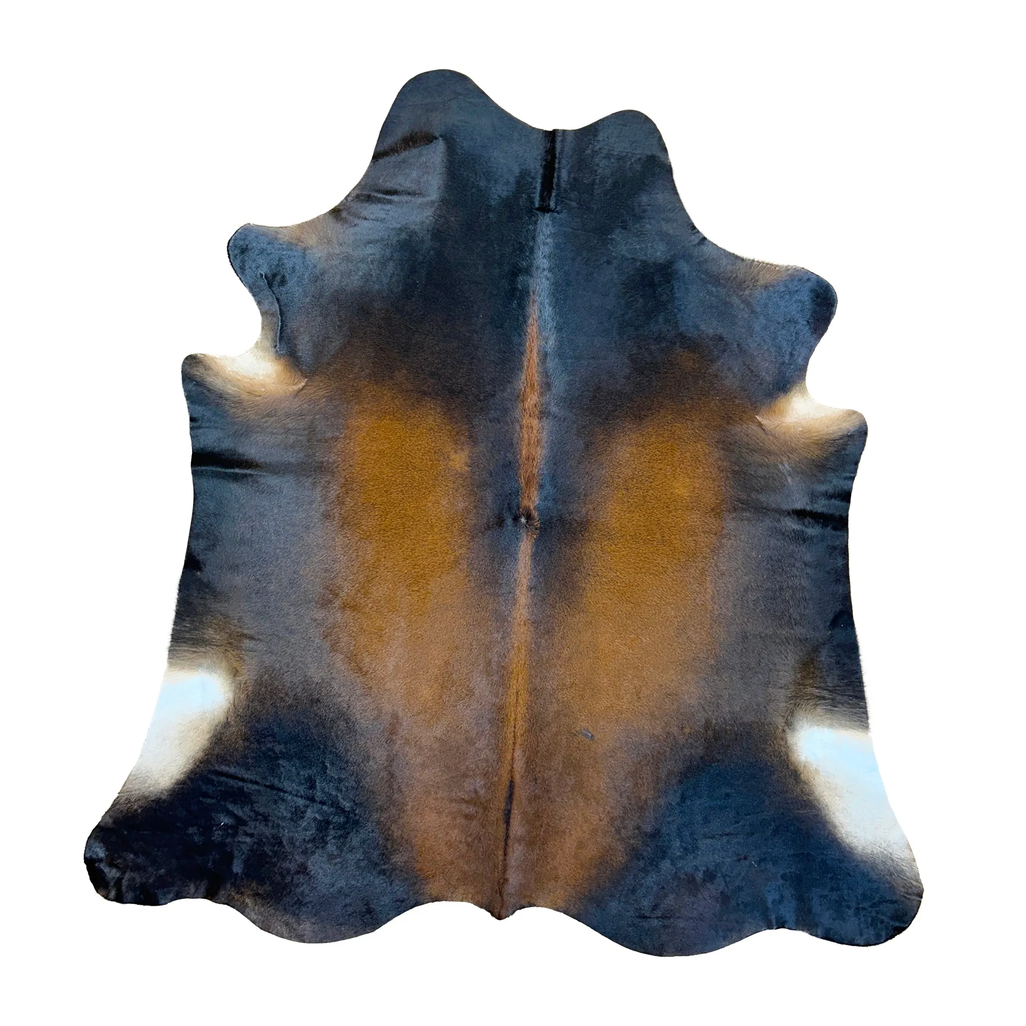 Genuine Cowhide Rugs - Brown and Black 0006