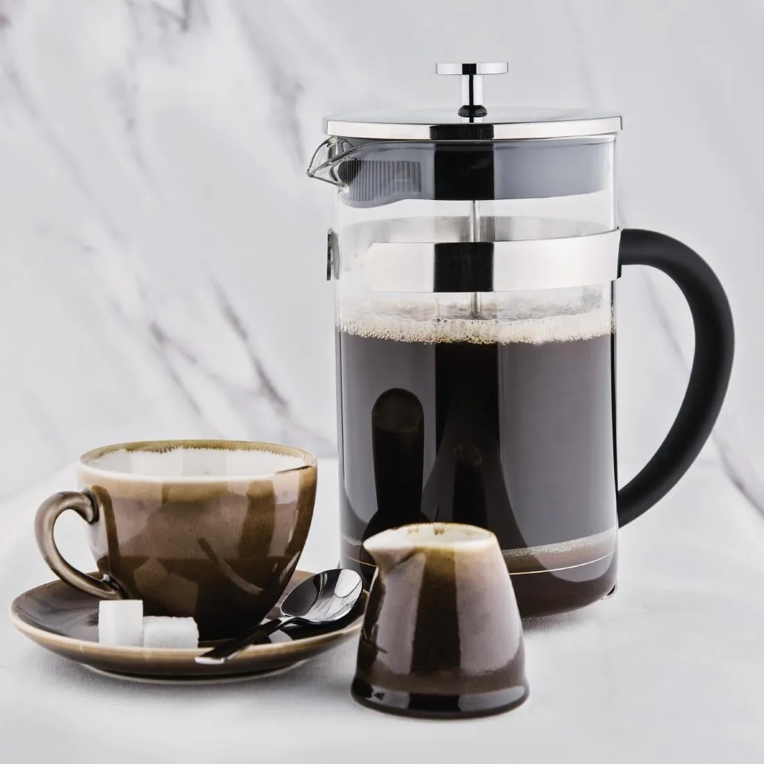 GF233 Olympia Contemporary Glass Cafetiere 12 Cup