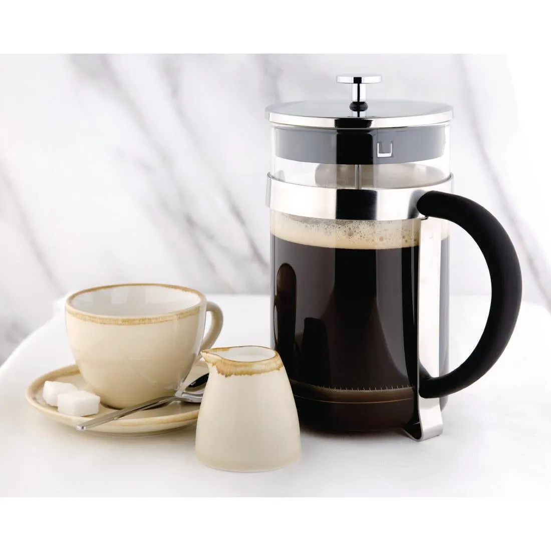 GF233 Olympia Contemporary Glass Cafetiere 12 Cup