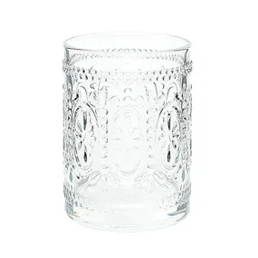 Glass Drinking Cup with Verona Pattern