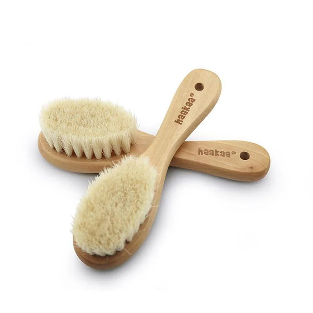 Goat Wool Baby Hair Brush