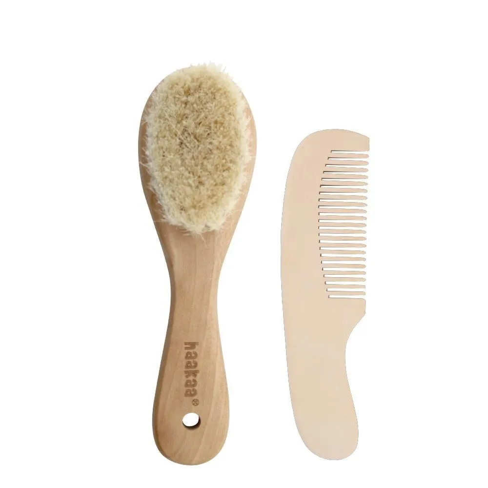 Goat Wool Baby Hair Brush