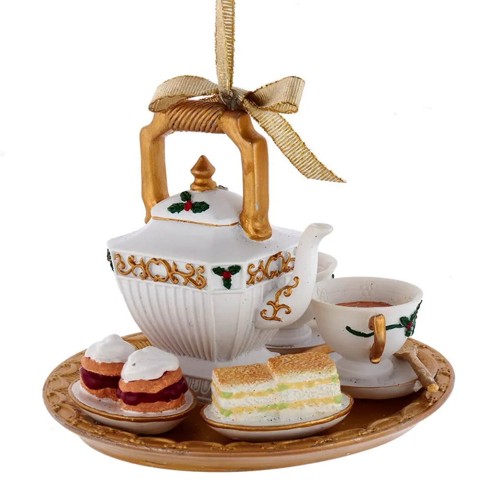 Gold Formal Tea Set Ornament