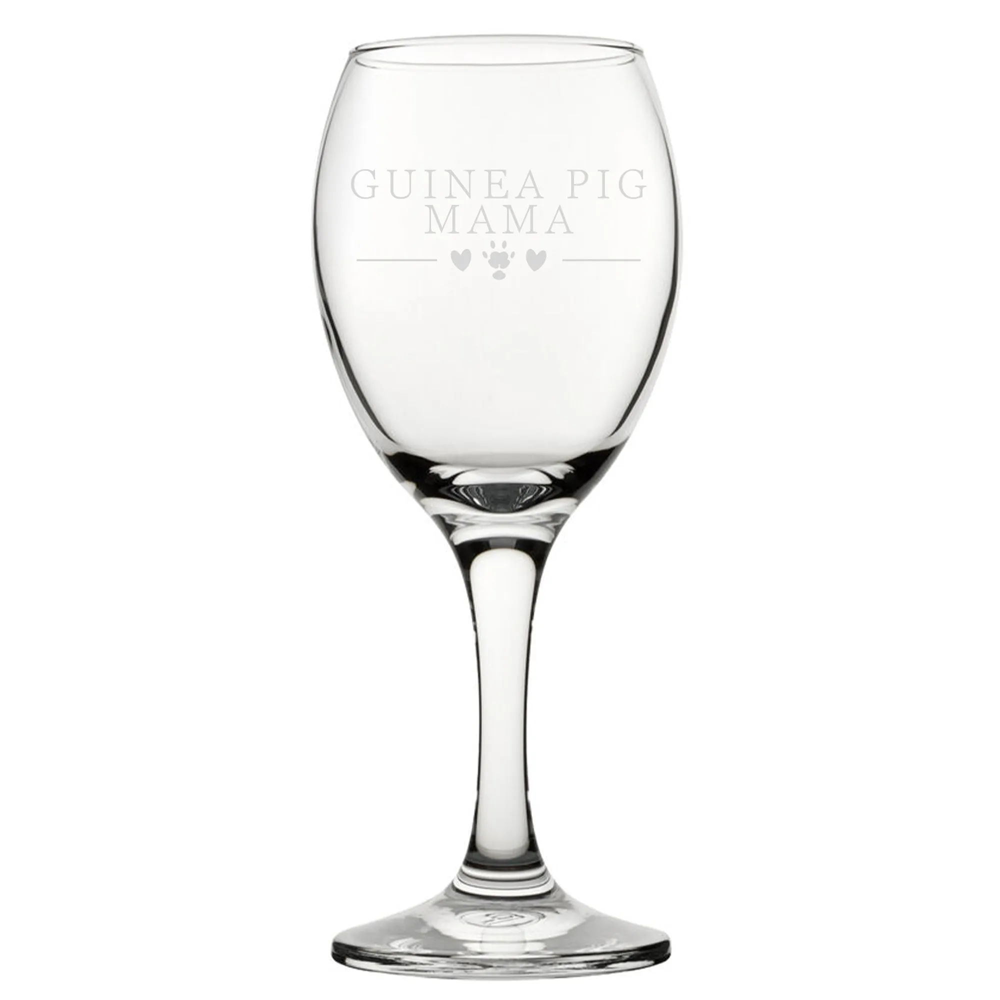 Guinea Pig Mama - Engraved Novelty Wine Glass