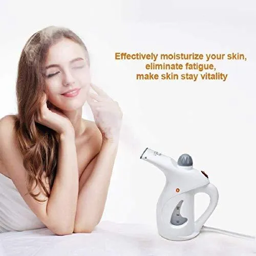 Handheld Garment Facial Steamer Mini Handheld Electric Garment Facial Steamer Brush and Fabric for Ironing Clothes Home and Travel (Multicolour)